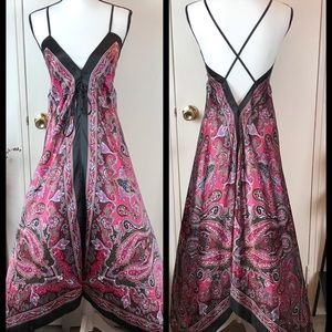 Multi Colored Asymmetrical Maxi Dress